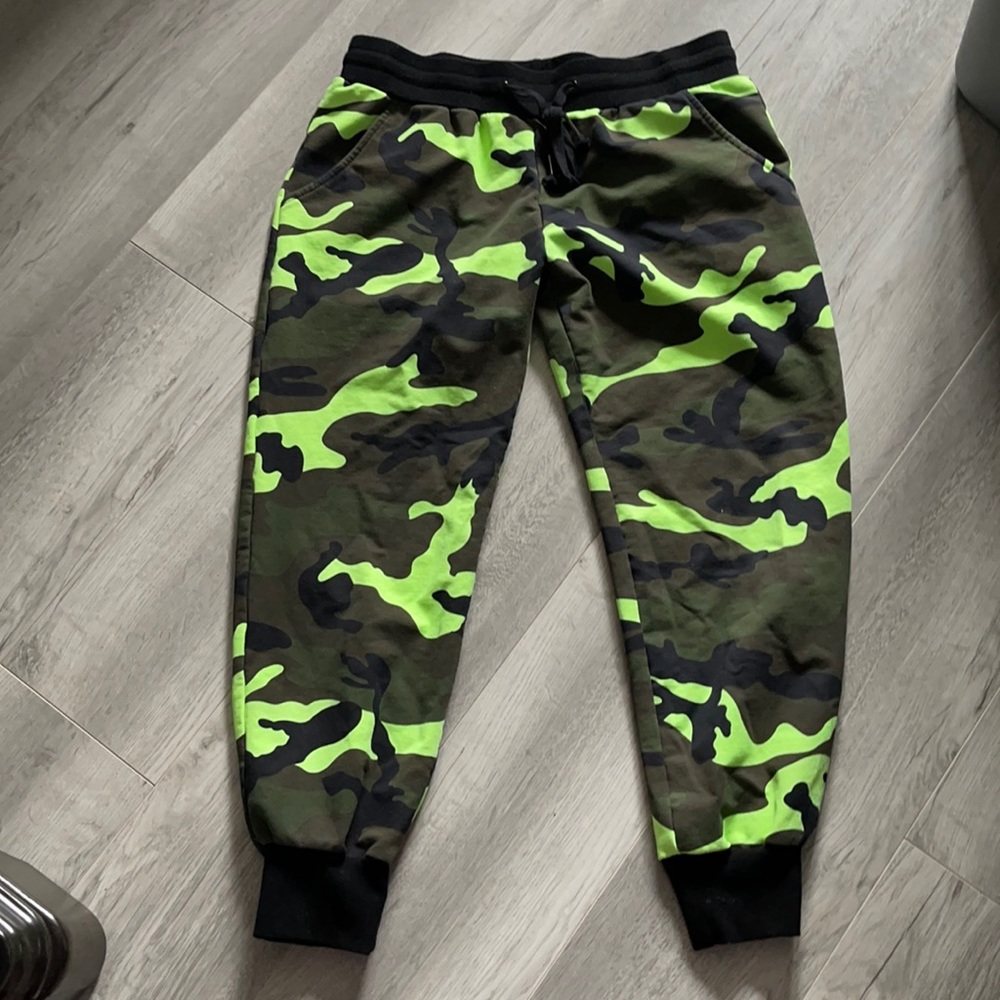 Valentino camo ladies joggers size medium